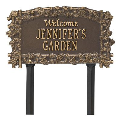 Ivy Trellis Garden Bronze Dedication Plaque